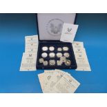 A collection of American silver coins in