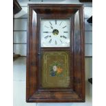 A mid to late 19thC American wall clock