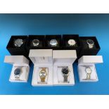 Nine Accurist gents wristwatches, all in