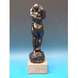 A bronzed model, "Adam and Eve" after Ch