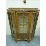 An Art Deco style glazed display cabinet