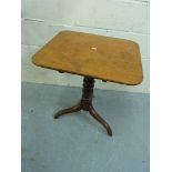 A 19thC tripod occasional table (W60 x D