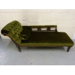 A late 19thC / early 20thC chaise longue