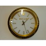 An unusual Rolex advertising wall clock