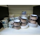 A quantity of mixed ceramics to include