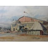 Watercolour of an RAF Flying Corps base