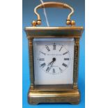 A small French carriage timepiece, Ellio