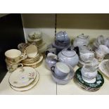 A quantity of various teaware to include Royal Albert "China Garden", Foley "Floral" design and
