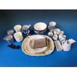 A quantity of mixed ceramics including Spode, Pinky and Perky dish,  Masons dish, crested ware and