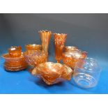 A good collection of Carnival glass