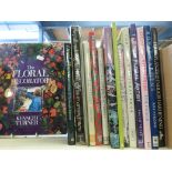 A selection of books on flower arranging and indoor gardening
