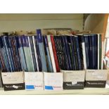 A very large collection of Christies, Sothebys, Bonhams and other auction catalogues.