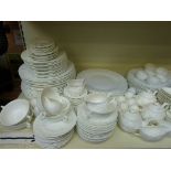 A large quantity of relief moulded Coalport / Wedgwood "Countryware" dinner and tea ware