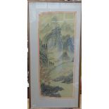 Four framed oriental pictures