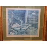 Five various framed and glazed prints,