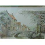Watercolours 'The Fifth', East Berkshire golf course by R S Jamieson,