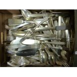 Collection of Monarchy plated cutlery by Elkington & Co,