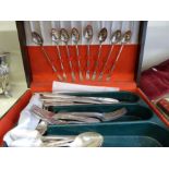 A quantity of silver plated ware including entree dish, sauce boat,