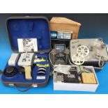 A cased Agfa Movex Reflex cine camera,