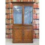 A late 19thC/ early 20thC mahogany bookcase,