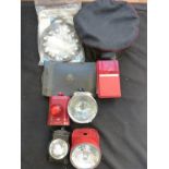 A quantity of GPO/ Royal Mail memorabilia to include lamps, uniform, cap,