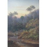 Valentine Delawarr (Australian 1852-1918): Two oils on canvas of Australian scenes,