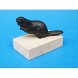 Limited edition beaver sculpture by Siggy Puchta 241 of 250,