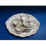 A Royal Crown Derby 'Derby Posies' miniature tea set on tray