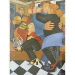 Beryl Cook print 'Shall We Dance' signed in pencil to margin and embossed AGP lower left (50 x