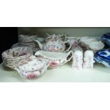A large collection of ceramics to include a Johnson Brothers tea service, blue and white ceramics,