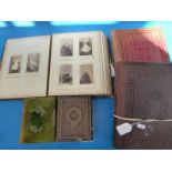 A quantity of Victorian photograph albums,