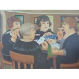 Beryl Cook print 'Bridge Party' signed in pencil to margin and embossed AGP lower left (35 x 47cm)