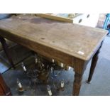 A 19thC mahogany hall table (W120 x D54 x H75cm)