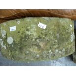A D-end natural stone trough (width 59cm)