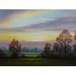 Christopher Osbourne: Pair of oils on board of country scenes