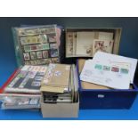A collection of British and Colonial stamps in albums and stockbooks,