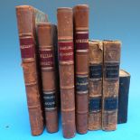 Quarter bound leather books on Spenser, Samuel Johnson,