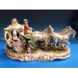 Capodimonte carriage and horses,