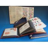 Two albums and three stockbooks of GB and all world stamps and covers