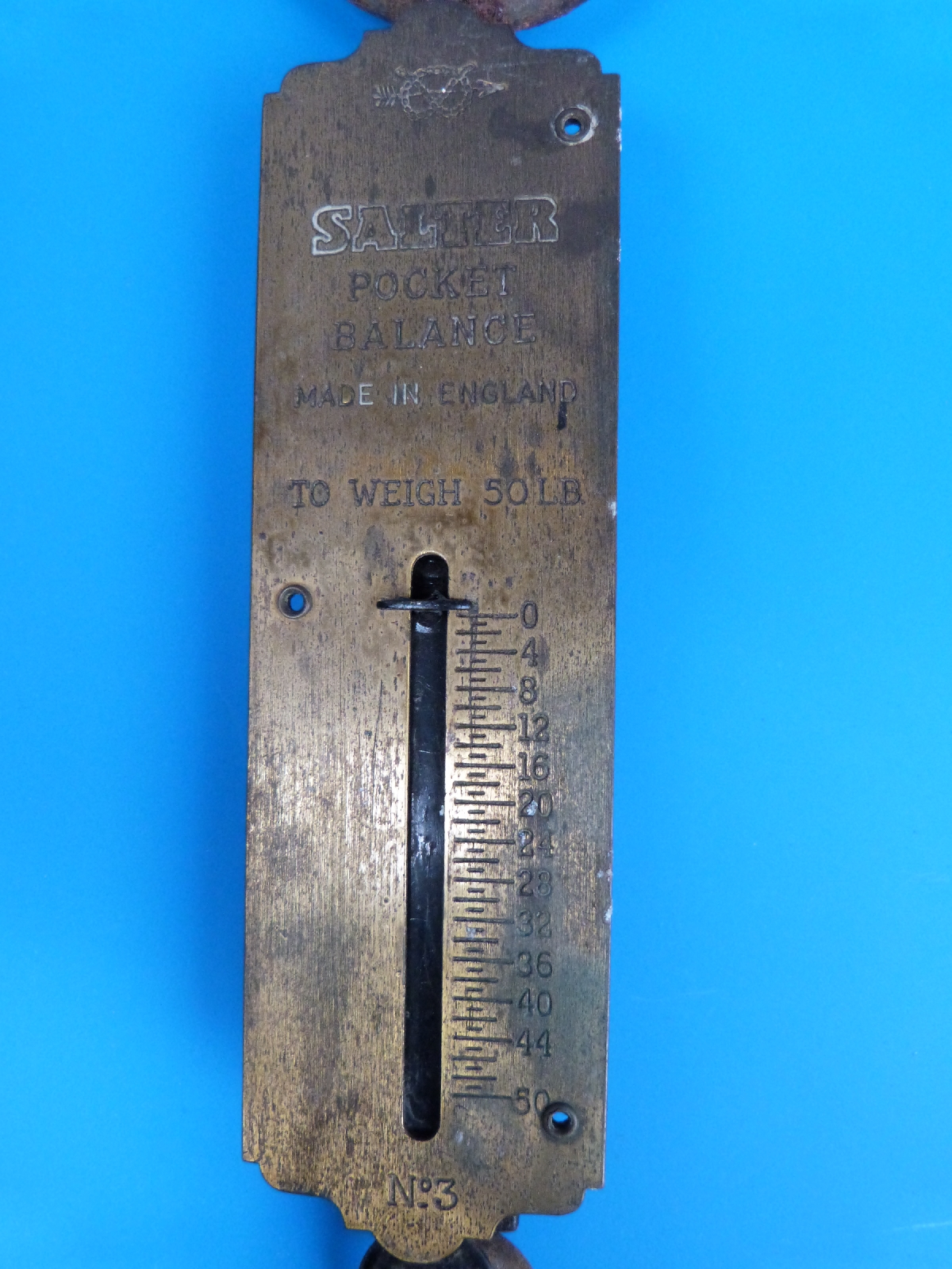 A steel cased fisherman's thermometer together with three sets of hanging scales, - Image 3 of 7