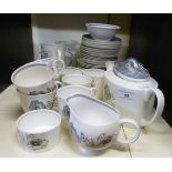 Susie Cooper for Wedgwood coffee and tea ware in Glen Mist pattern (approximately 12-place setting)