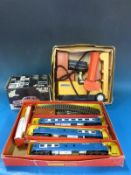 A Tri-ang blue Pullman train set together with a Palitoy fork lift truck in box and a Burago Fiat