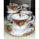 A collection of Royal Albert 'Old Country Roses'  comprising six tea plates,