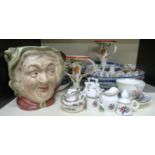 A quantity of ceramics to include Imari plates, Beswick character jug,