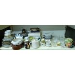 A large collection of various ceramics to include Doulton character jug, Doulton Seriesware,