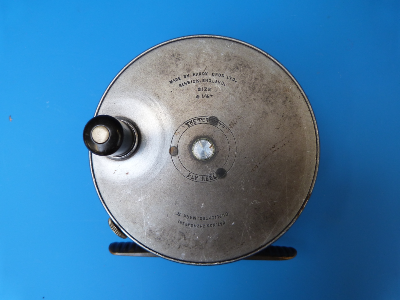 A Hardy Brothers of Alnwick 'The Perfect' 4 1/4" duplicated mark II salmon fly reel with large - Image 3 of 5
