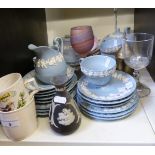 A quantity of ceramics to include Wedgwood Jasperware etc