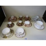 A quantity of Royal Crown Derby tea ware to include Imari