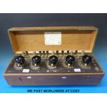 An early 20thC ammeter resistance box by Felten and Guilleaume,