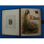 A Victorian metal-bound photograph album and contents including Cheltenham named examples